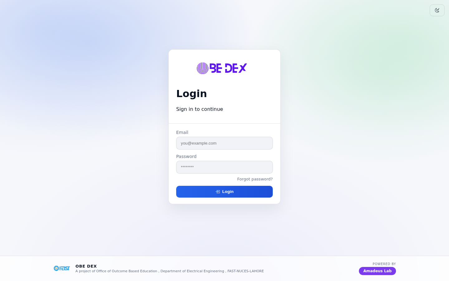OBE Dex project by Amadeus Lab