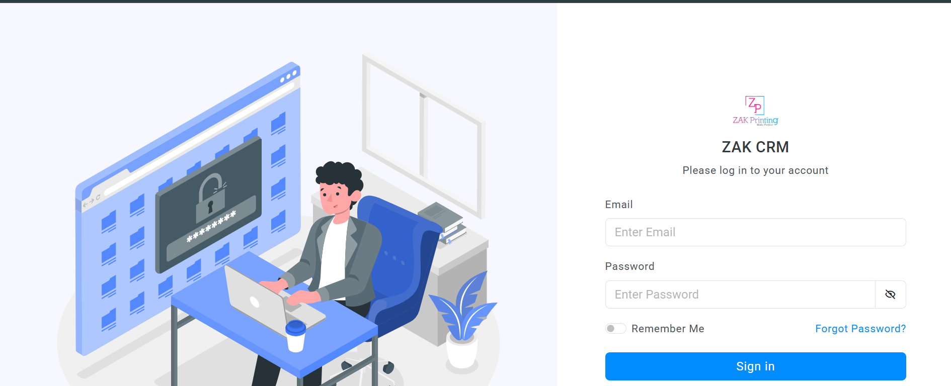 ZAK CRM project by Amadeus Lab
