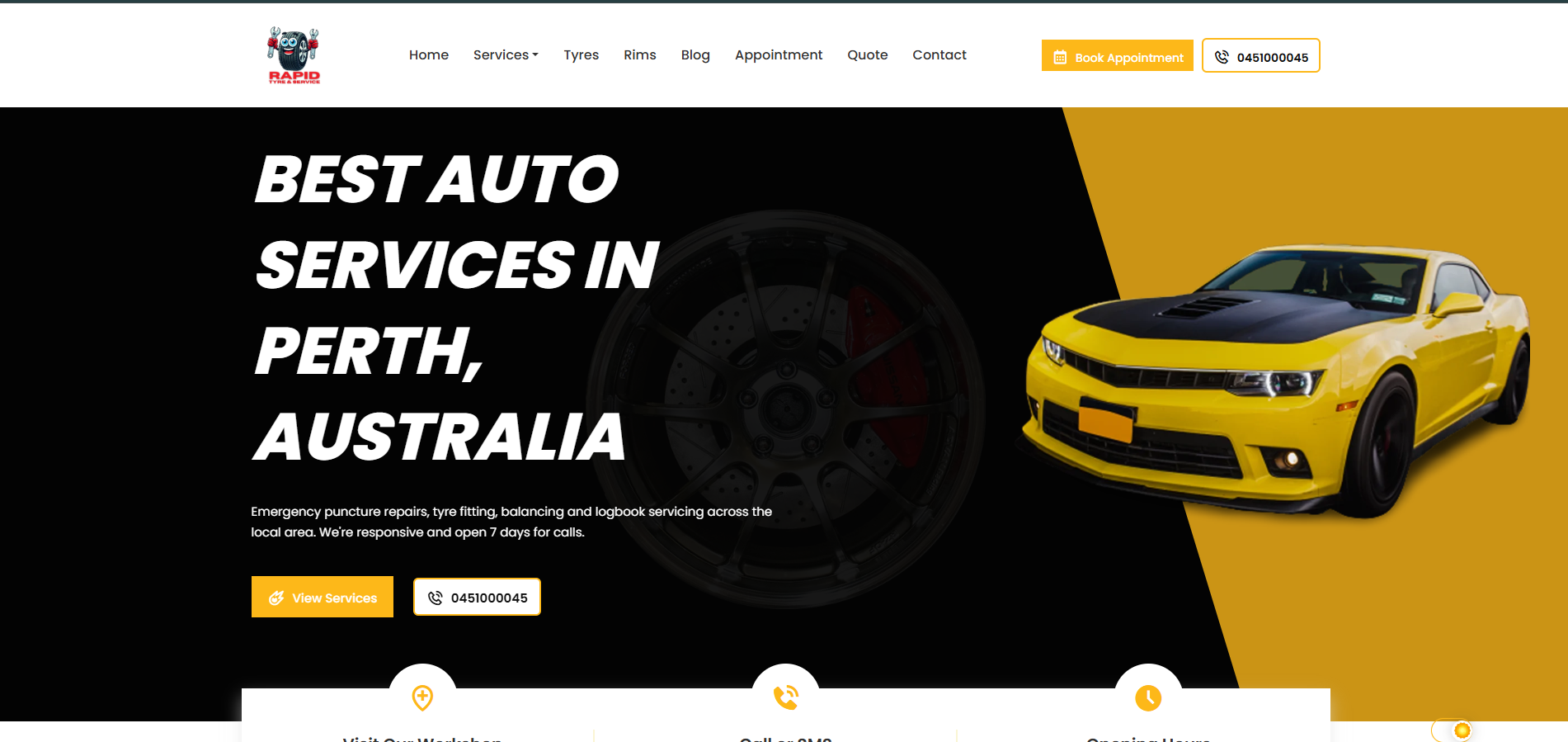 Rapid Tyre & Service project by Amadeus Lab